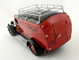 Marklin 1989 Reichspost autómobil, felhúzó kulcs, újszerű állapotban, h:37 cm, m:15 cm