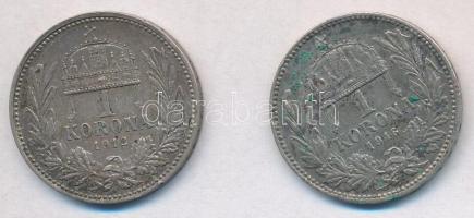 1912KB-1916KB 1K Ag "Ferenc József" (2x) T:2,2- ph., patina
Adamo K5.1