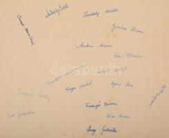 1962 Budapest, Kossuth Zsuzsa leánygimnázium tanári kara és végzős növendékei, kistabló 54 nevesítet...