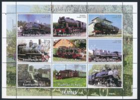 Niger 1998 Mozdony 9é kisív + blokk