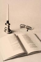 cca 1978 Vincze János (1922-1998): Csend, feliratozott vintage fotóművészeti alkotás, 38x29 cm