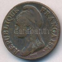 Franciaország / Első köztársaság 4. év A (1795) 5c Br T:2,3
France / First Republic L'an 4 A (...