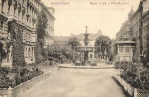 Budapest VI. Gyár utca, szökőkút