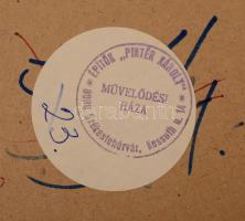 cca 1974 Fogarasi László: Kíváncsiskodók, feliratozott vintage fotóművészeti alkotás, kasírozva, 38x...