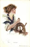 The pilot / Lady captain, Reinthal & Newman Water Color Series No. 166. s: T. Earl Christy