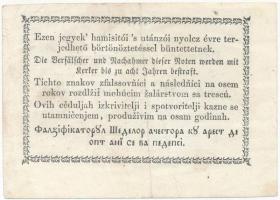 1849. 30kr "Kossuth bankó" csillagozott soroszatszám, félrecsúszott nyomat T:III