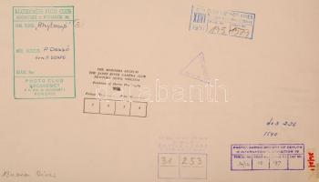 cca 1965 Dezső Pál: Ritmus, feliratozott vintage fotóművészeti alkotás, kiállítási emlékpecsétekkel,...