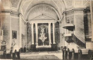 Vál, Vaál; római katolikus templom belső, oltár (kopott sarok / worn corner)