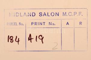 cca 1975 Vincze János (1922-1998): Bizalmatlan tekintet, feliratozott vintage fotóművészeti alkotás,...