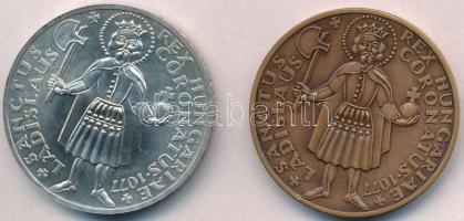 Lisztes István (1942-) 1977. "Magyar Éremgyűjtők - László király emlékének" Ag és Br emlék...