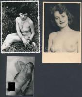 3 db erotikus fotó, különböző méretben
