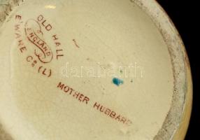 Old Hall gyümölcsös kiöntő, matricás, lepattanásokkal, máz alatti repedésekkel, jelzett, m: 10 cm