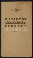 1957 Budapest közlekedési térképe, 1:50000, A Fővárosi Villamosvasút Sajtó- és Balesetelhárítási Cso...