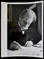 Albert Schweitzer (1865-1965) eredeti fotó.Salisbury fotó pecséttel jelezve. / Original photo of Albert Schweitzer, photo by Pictorial Press Ltd. 21x25 cm