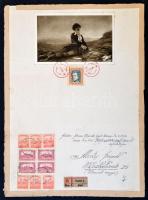 1923 Schima Bandi (1882-1959): Petőfi Sándor 100 éves évforduló. vegyes technika, papír,hátoldalán j...