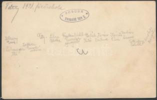 1931 Budapest, Prohászka Ottokár utcai főzőiskola, feliratozott fotólap, kis gyűrődéssel, 8,5x13,5 c...