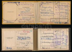 1956-1968 2 db igazolvány a Corvin Nagyáruház osztályvezetője részére