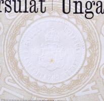 Budapest / Pest 1871. "Egyesült magyar gőzhajózási társulat - DDSG" névre szóló részvénye ...