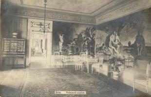 Béla, Belá; kastély, Velencei-szalon, belső / castle, salon, interior, photo