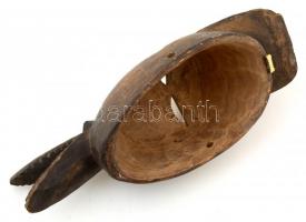 Faragott fa maszk, 40×12 cm