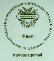 Villeroy & Boch PAON falitányér, részben kézzel festett, hibátlan, jelzett, d:32 cm