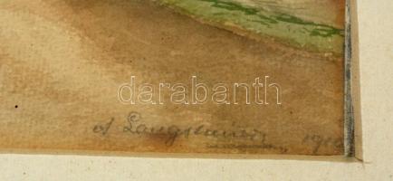 Olvashatatlan jelzéssel: Tiroli csendélet. Akvarell, papír, jelzett, üvegezett keretben, 27x24 cm