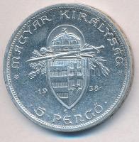 1938. 5P Ag "Szent István" T:2 ph
