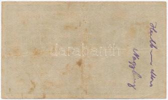 1918. 25K "1009" 2mm, hullámos hátlap, hátlapon kézírással T:III
Adamo K22