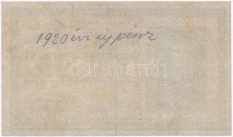 1918. 25K "3120" 3,5mm, hullámos hátlap, hátlapon kézírással T:II,II-
Adamo K22/1