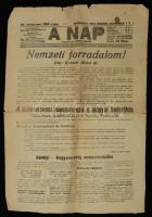 1919 A Nap c. újság november 1-i száma az őszirózsás forradalom eseményeiről