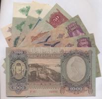 1930-1943. Pengő sor, benne: 1939. 5P + 1936. 10P + 1936. 10P csillagos betűjel + 1941. 20P + 1932. ...