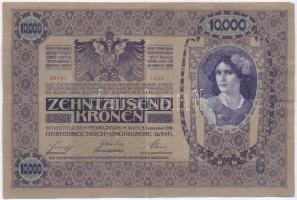 1918. 10.000K piros "MAGYARORSZÁG" felülbélyegzéssel T:III