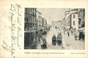 Venice, Venezia; Il Canal Regio o Cannaregio visto dal Ponte omonimo (fa)