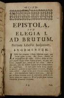 [Ovidius Naso, Publius: Epistolae ex Ponto]. s. l., s. a., s. n. A szennylapon és a hátsó borítón Volvácz György (1798-1880) későbbi kalocsai esperes, szentszéki ülnök fiatalkori tulajdonosi bejegyzéseivel és sajátkezű versével. Megviselt bőrkötésben.