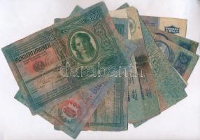 1912-1915. Korona bankjegy tétel benne felülbélyegzéses és bélyegzés nélküli típusok: 1915. 10K + 19...