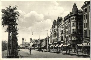 Debrecen, Ferenc József út, gyógyszertár, Mandel Lipót üzlete (EK)