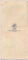 Gyönk 1926. "A Gyönki Takarékpénztár Részvénytársaság" részvénye 10P értékben, szelvényekk...