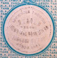 Románia / Bukarest 1922. "Zabolai Faipar Részvénytársaság" részvénye 200L értékben, szelvé...