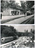 4 db MODERN képeslap; úttörővasút Budapesten / 4 modern postcards; Hungarian pioneer railway