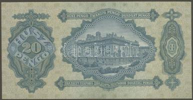 1930. 20P T:II + csak egyszer hajtott, törés nélkül tiszta