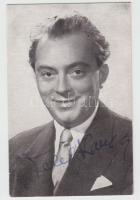 Feleki Kamill (1908-1998) színművész aláírása az őt ábrázoló képen
