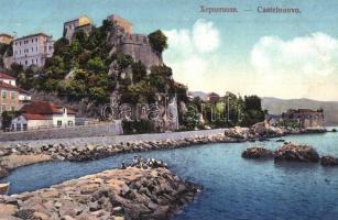 Herceg Novi, Castelnuovo; Seashore. castle, Verlag Milos L. Popovic