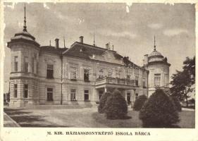 Bárca, Barca; Magyar Királyi Háziasszonyképző Iskola / school (felületi sérülés / surface damage)
