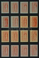 216 db belga és szovjet gyufacímke, kartonra ragasztva, különféle témákban: belga szentek, sport, st...