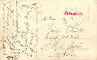 1914 SMS Babenberg, a K. u. K. haditengerészet csatahajója, legénység a fedélzeten, ágyú / SMS Baben...