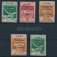Carnaro-sziget 5 klf Forgalmi (5C betapadás), Carnaro 5 definitive stamps (5C gum disturbance)