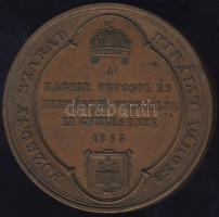 1865. "Pozsony-Magyar Orvosok és Természetvizsgálók..." Br plakett szign.: Seidan T:3+ k,p...