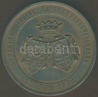 1870. "Arad-Magyar Orvosok és Természetvizsgálók..." Br plakett szign.: Seidan T:1/2