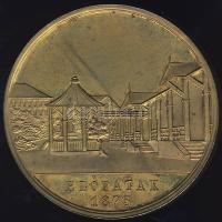 1875. "Előpatak-Magyar Orvosok és Természetvizsgálók..." aranyozott Br plakett szign.: Boehm T:1/2