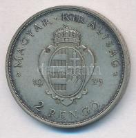 1935. 2P Ag "Pázmány" T:2 apró ph., kis patina